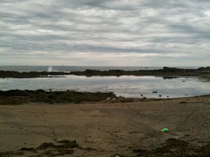 The Punch Bowl on Jewell Island's ocean side