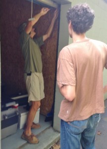 The door stuck so every time we had to take a hammer to it