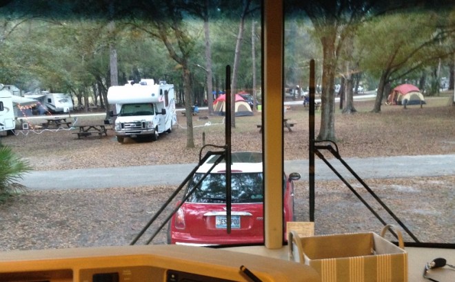 Campground view Friday evening