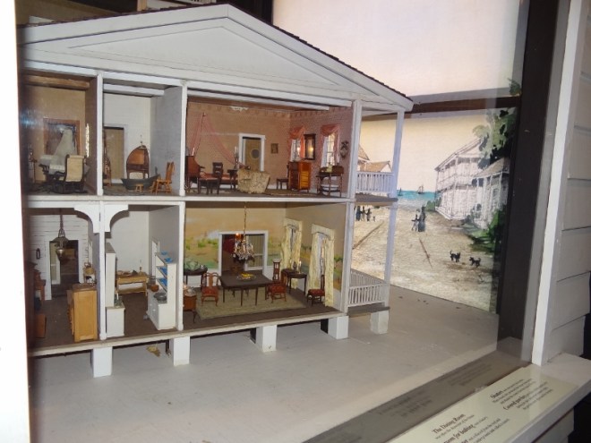 Doll house shows the interior of a Key West home in the mid 1850s