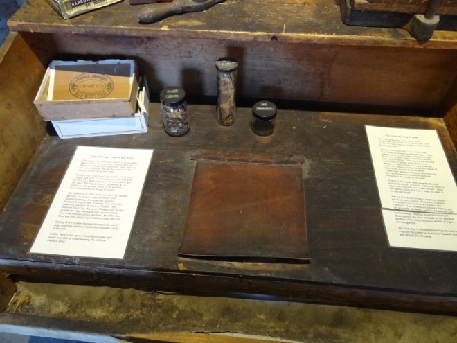 Desk where those with talent would hand roll cigars