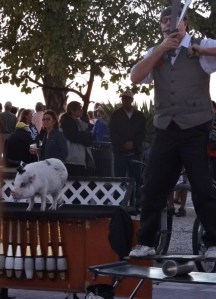 The pig act was cute and if she messed up- bacon!