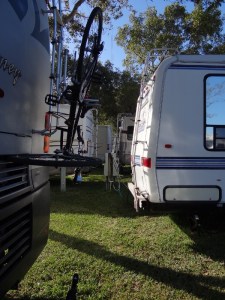 Back to back, you are close to your neighbor