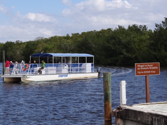 We wait at the marina for our turn on the tour boat
