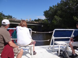 Hurricane Andrew (?) raised water levels up to the bridge