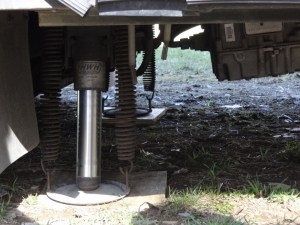 Levelers need an assist- another piece of wood would help