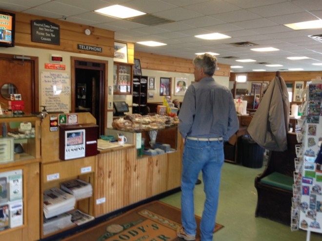 The real deal- phone booth, fresh baked goods and great food