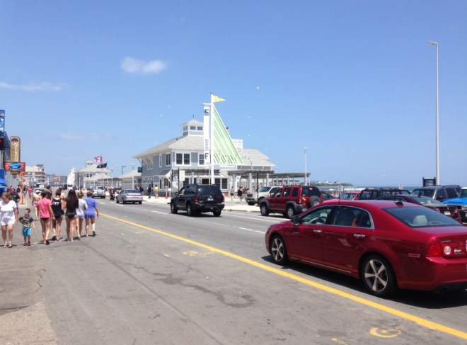 The main drag by Hampton Beach