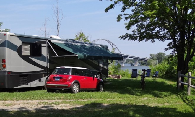 Crown Pt Historic Park overlooks Lake Champlain and the Vermont border