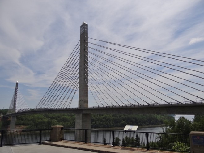 Penobscot Narrows Bridge- one of 3 cable-stayed bridges in US