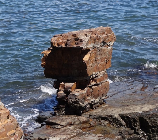 along the ocean path that leads right into BH