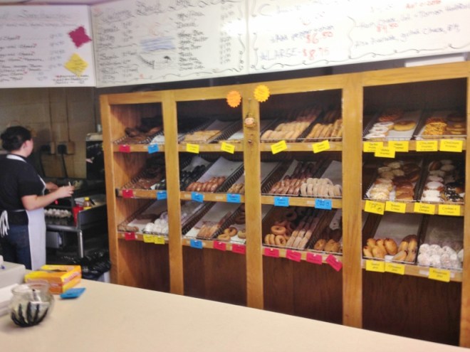 Beach Donuts- the chocolate glazed crullers freeze well