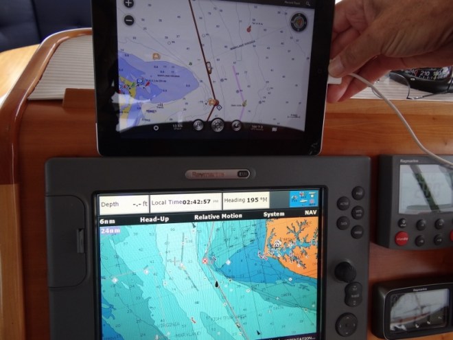 Compare iPad to Raymarine CP