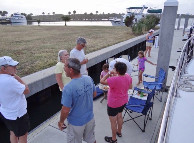 Happy hour on the transient dock