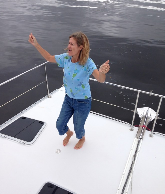 "Honey, I'm Good"! Enjoying the ride down the Waccamaw