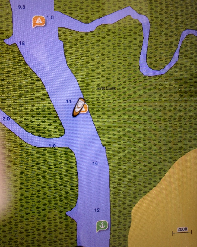 Not the spot you really want to anchor on