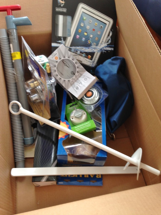 Our happy holiday loot from Defender