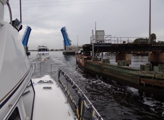 We clear RR bridge with its narrow opening span