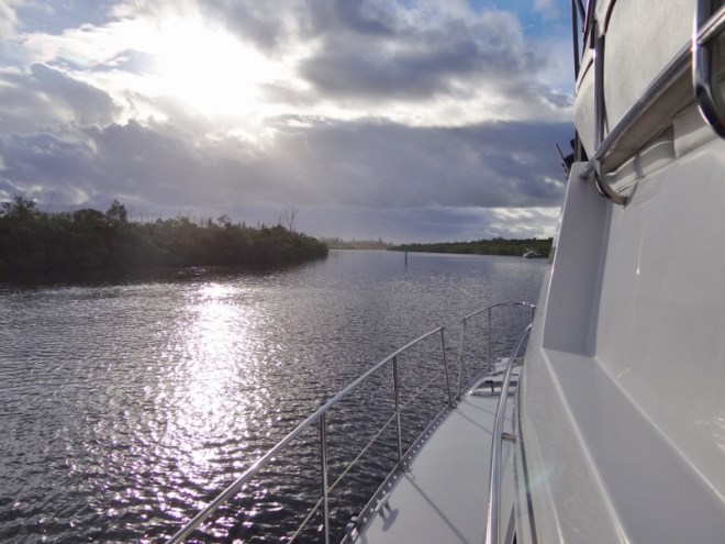 Underway from Peck Lake to Boca Raton