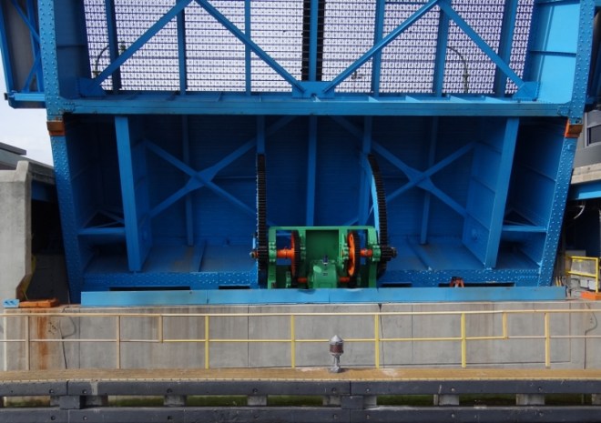 all the bascule bridges looked clean and shiny