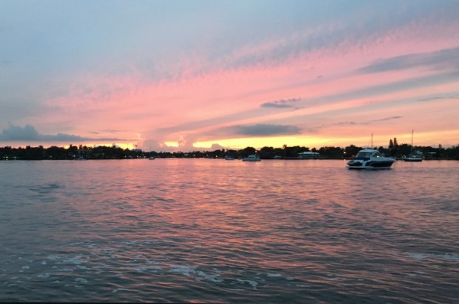 Looking at the North Lake anchorage from GG's