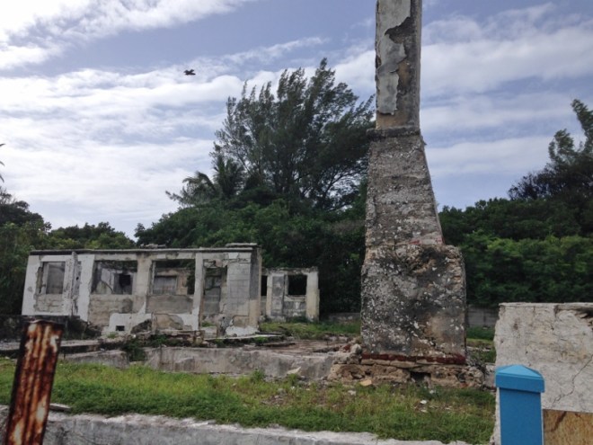 Ruins of private home that once was Bimini Rod & Gun Club