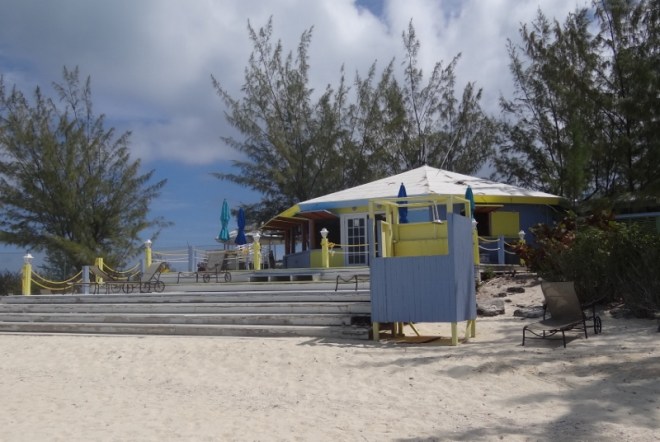 Ty's, foot wash next to shower