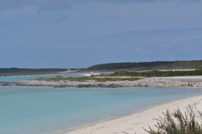 One lands and gets out of the way of the 2nd