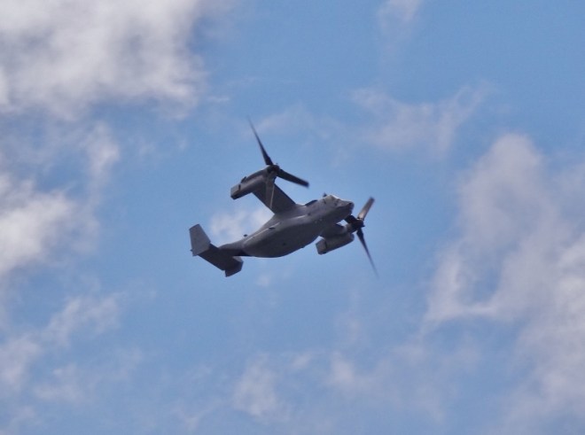 Offshore military exercises