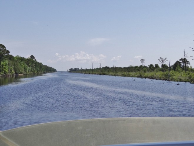 The dead head section- beware. See the sailboat up ahead?