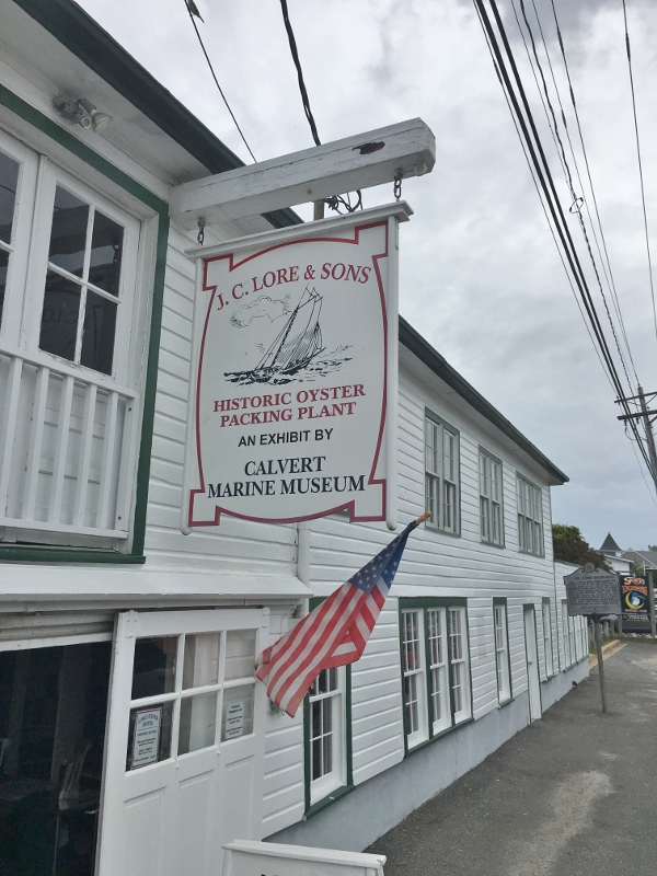 For many years this was a major shucking and packing operation - Solomons Island by The Narrows of Back Creek
