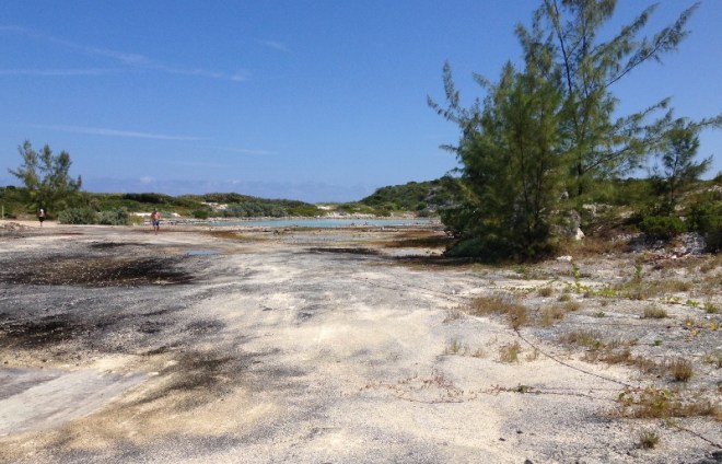 Walking thru never finished marina over to SOund side beach