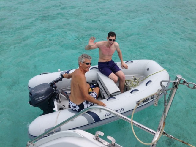 Snorkel the Grotto- tan and white guys