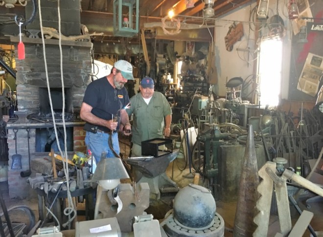 A real blacksmith shop on Clinton St. They made the iron railings for Lewinsky's