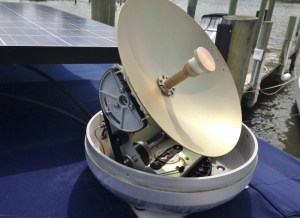 Insides of sat TV dome