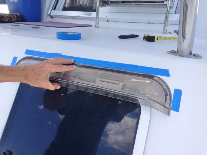 Adding Port Visors to keep rain out when hatch open