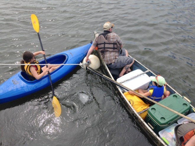 I got a good chuckle but the girl in the blue kayak was very upset