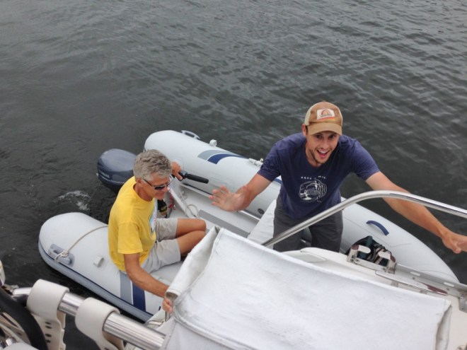 benj arrives- this time with his farmer tan