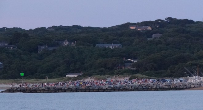 The usual huge turnout for sunset