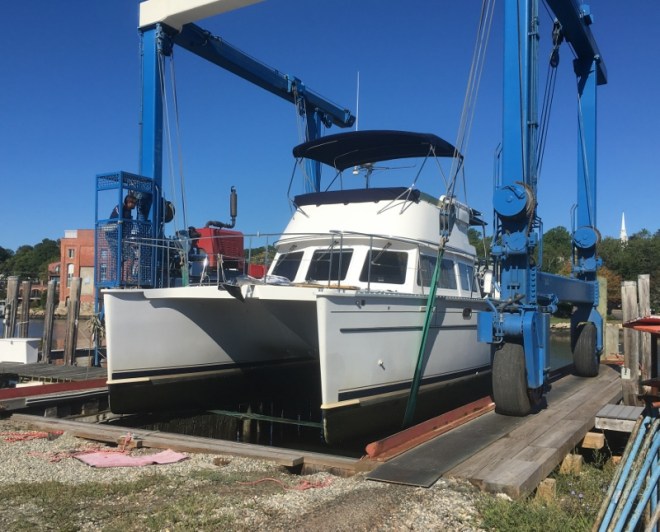 Lifted up and out for a land respite