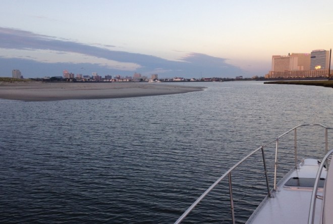 Departing the Atl City anchorage at 7am