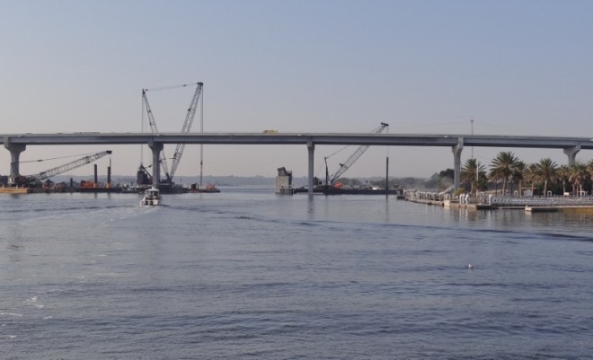Another bascule bites the dust. Sisters Creek Bridge is nearly all dismantled