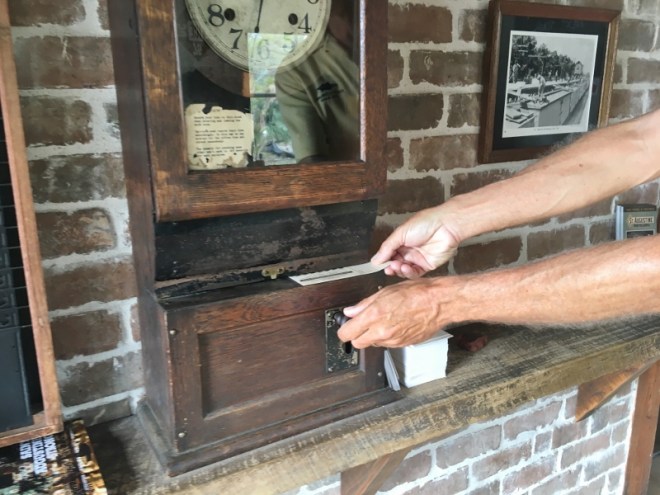 We punch in at the St Aug distillery