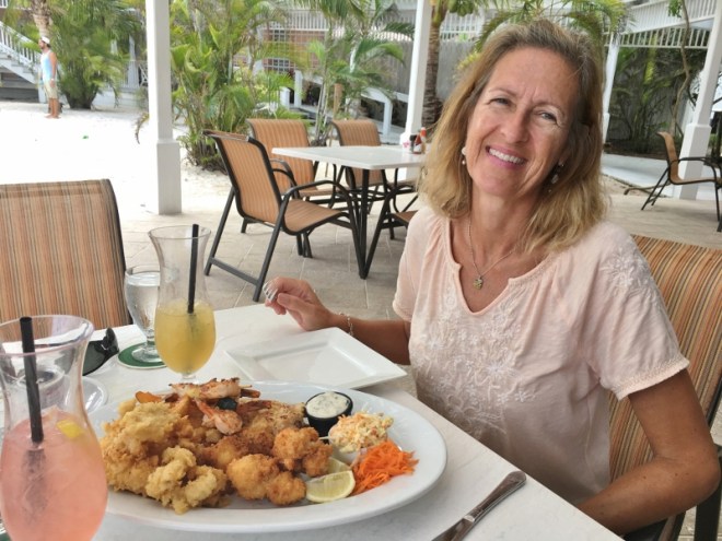 Seafood platter lunch at HT Inn and Marina