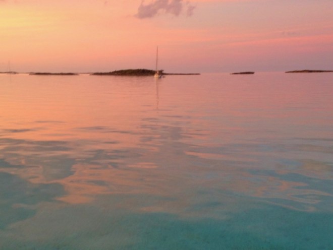 Calm and clear at sunrise